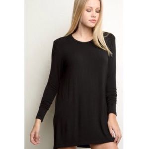 Brandy Melville Black Long Sleeve Dress