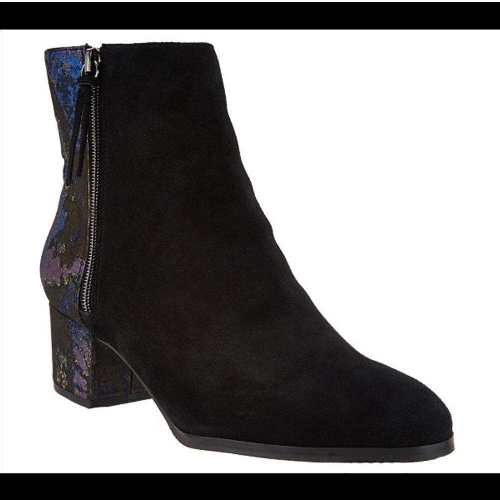 Suede booties