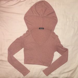 Fashion Nova cropped sweater hoodie