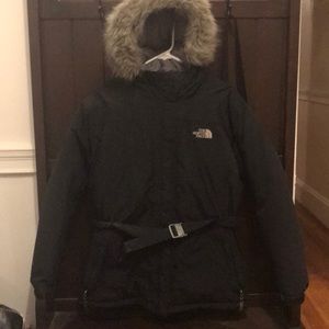 Girls XL North Face Down Jacket