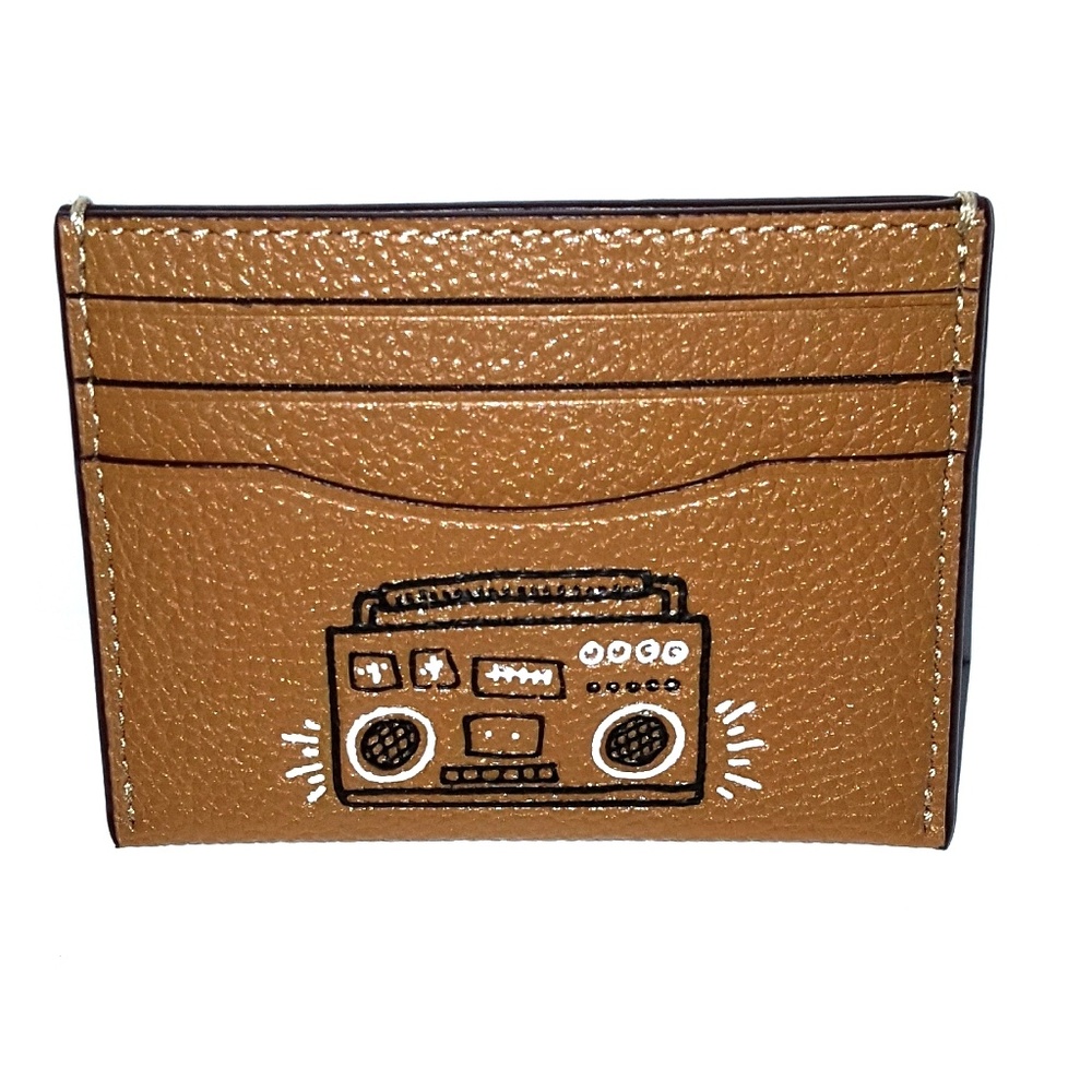 Coach Keith Haring Slim Card Case Boombox 🎄🎁🌲
