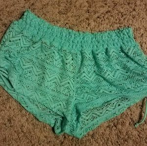 Ladies shorts beach cover up shorts size Medium