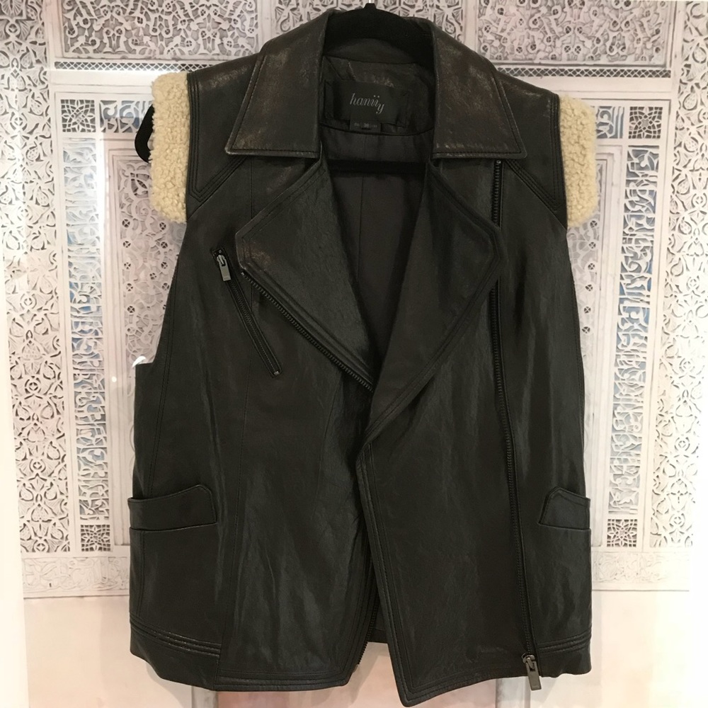 Anthropologie Hanii Y leather vest - 38 / Small