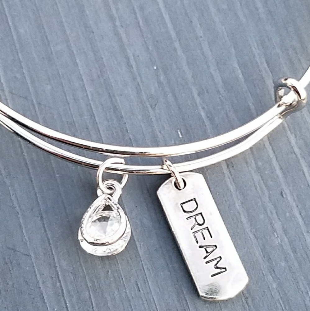 New dream expandable charm bracelet, crystal