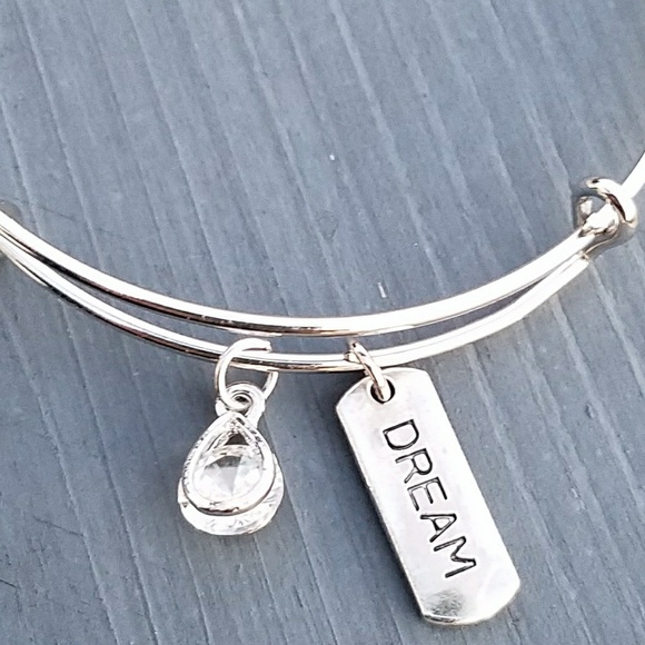 New dream expandable charm bracelet, crystal - Picture 3 of 4
