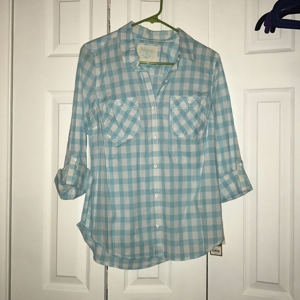 Plaid button down