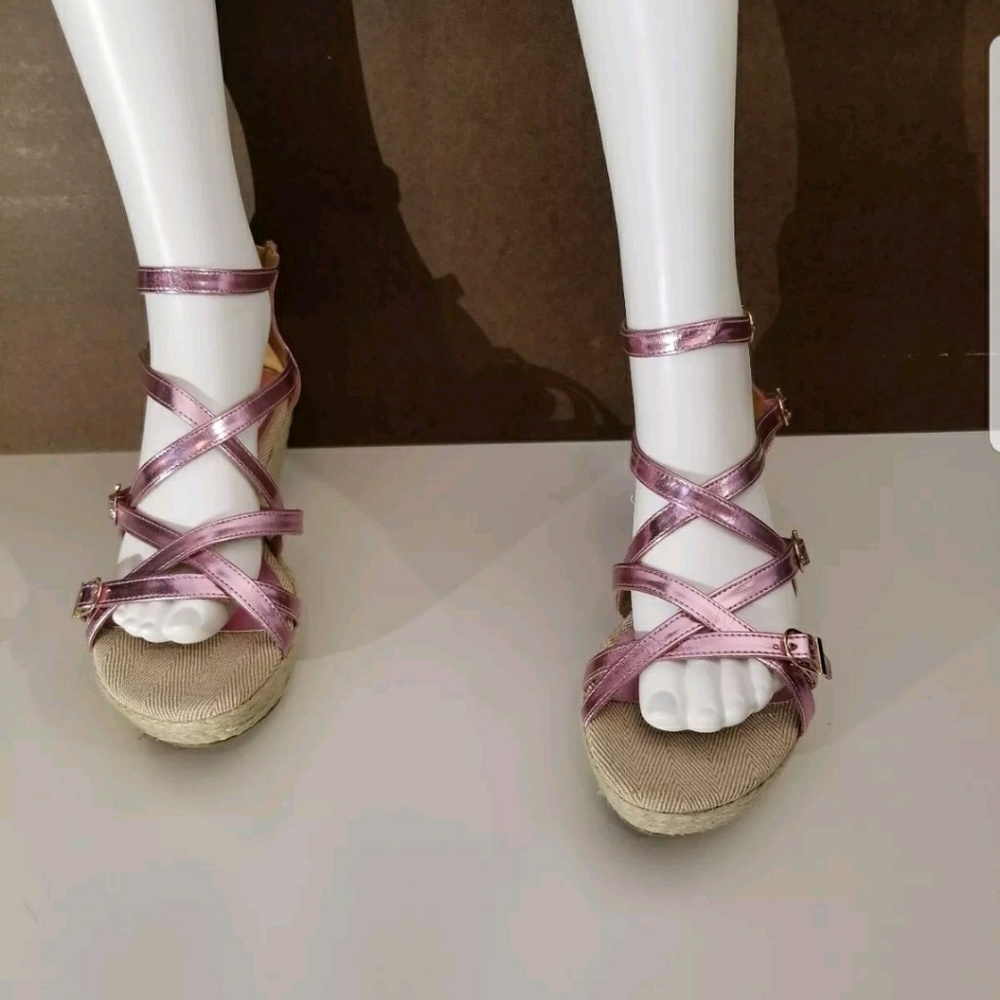 New C label strappy sandals pink size 8.5 and 8