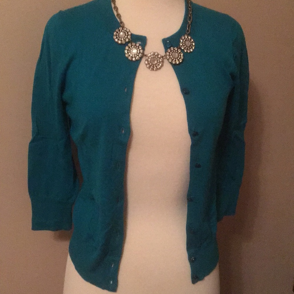 J.Crew Turquoise Claire Cardigan