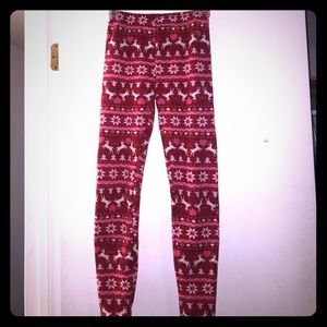Christmas pajama tights!