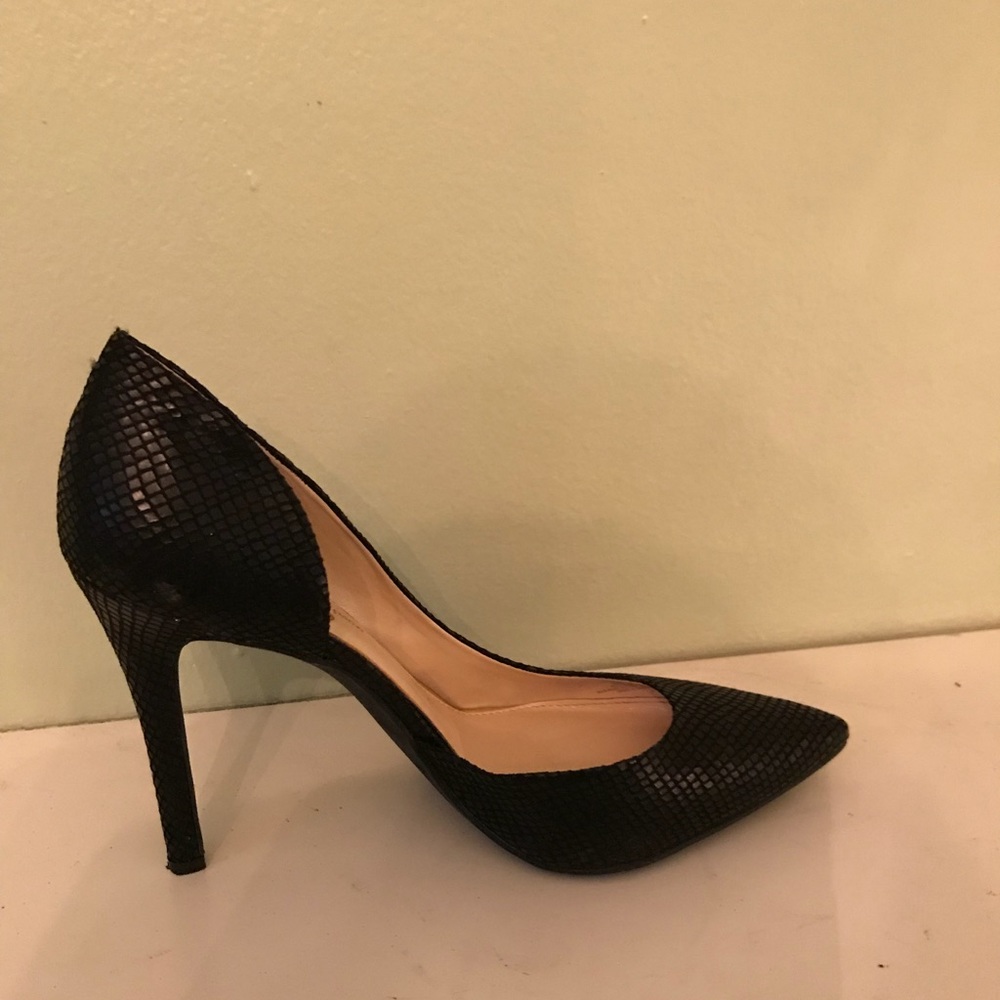 Black Leather heels