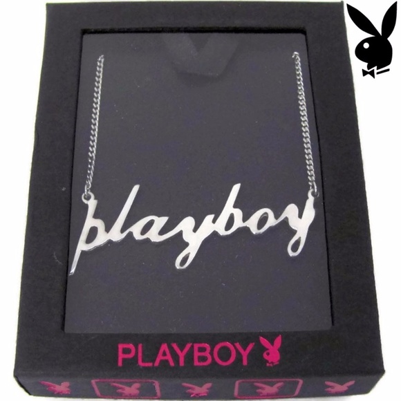 Playboy Jewelry - Playboy Necklace 925 Sterling Silver Script Word