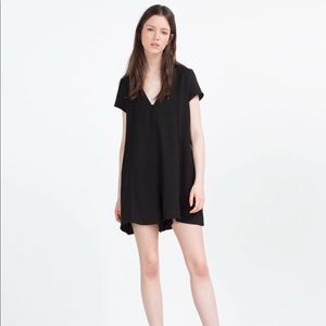 Zara Black Flowing Jumpsuit Romper