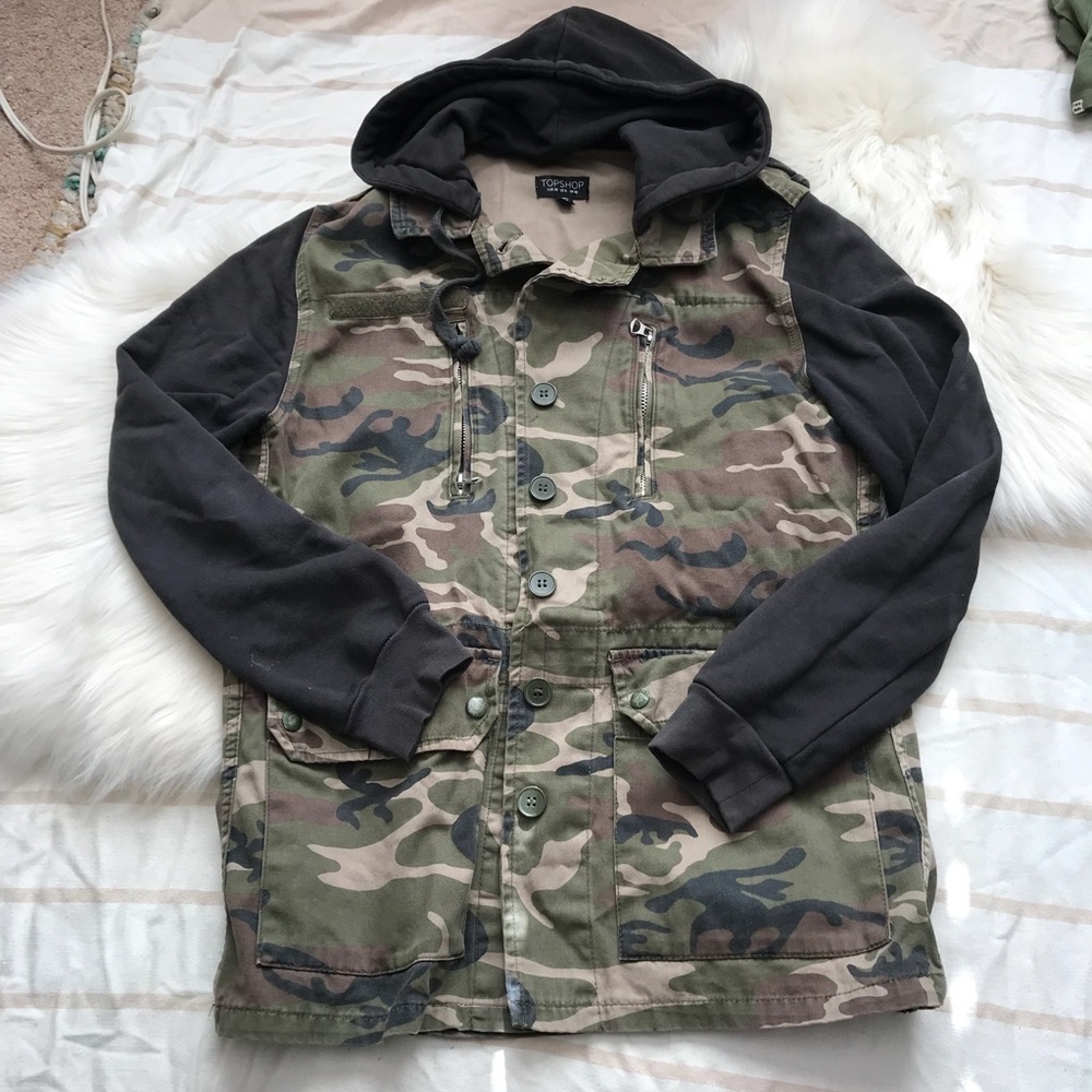Military Jacket with hoodie