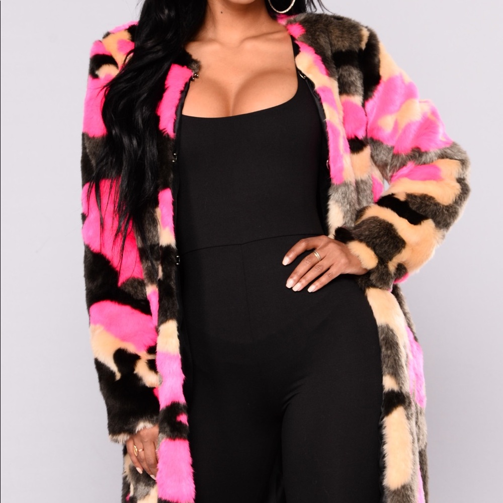 In Command Faux Fur Coat