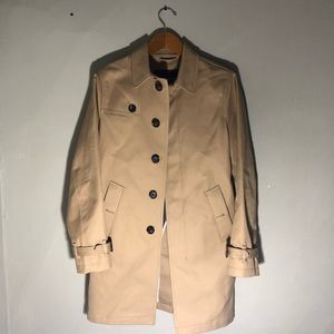 Tan trench coat