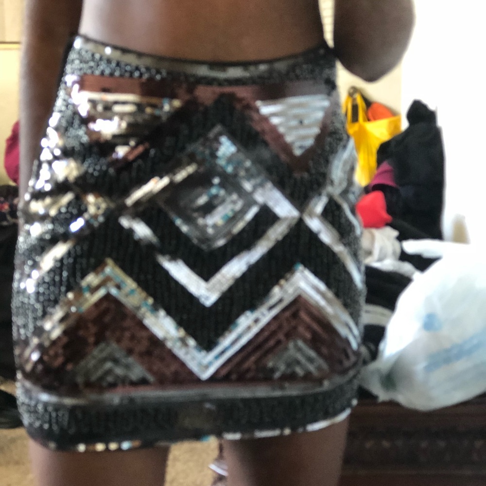 H&M sequined skirt