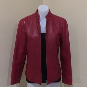 casual corner leather jacket