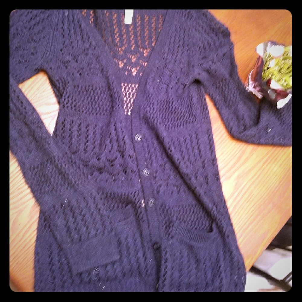 Aero knitted cardigan sweater