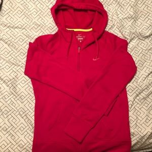 Womens pink nike thermafit hoodie size medium