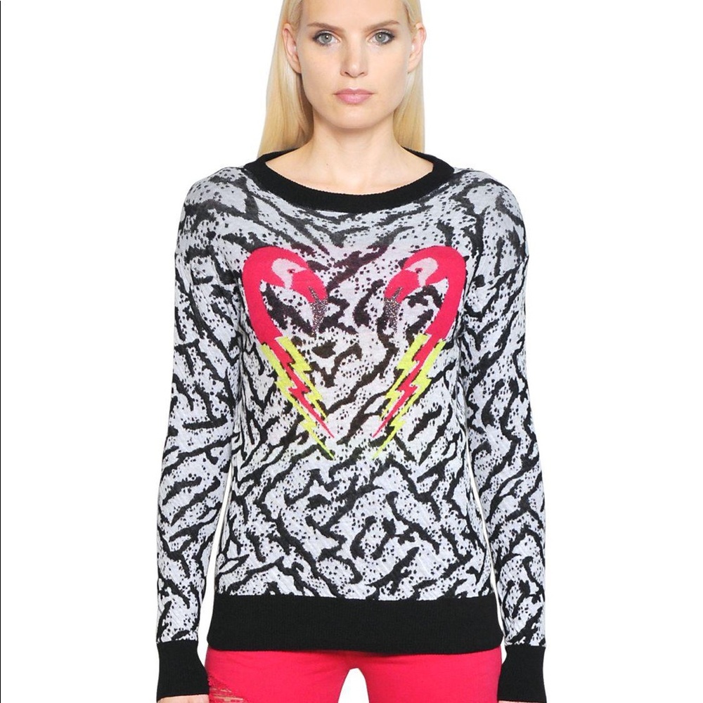 Diesel small Flamingo/heart sweater!