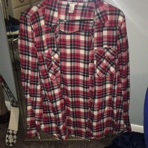 Red, Black, and White flannel