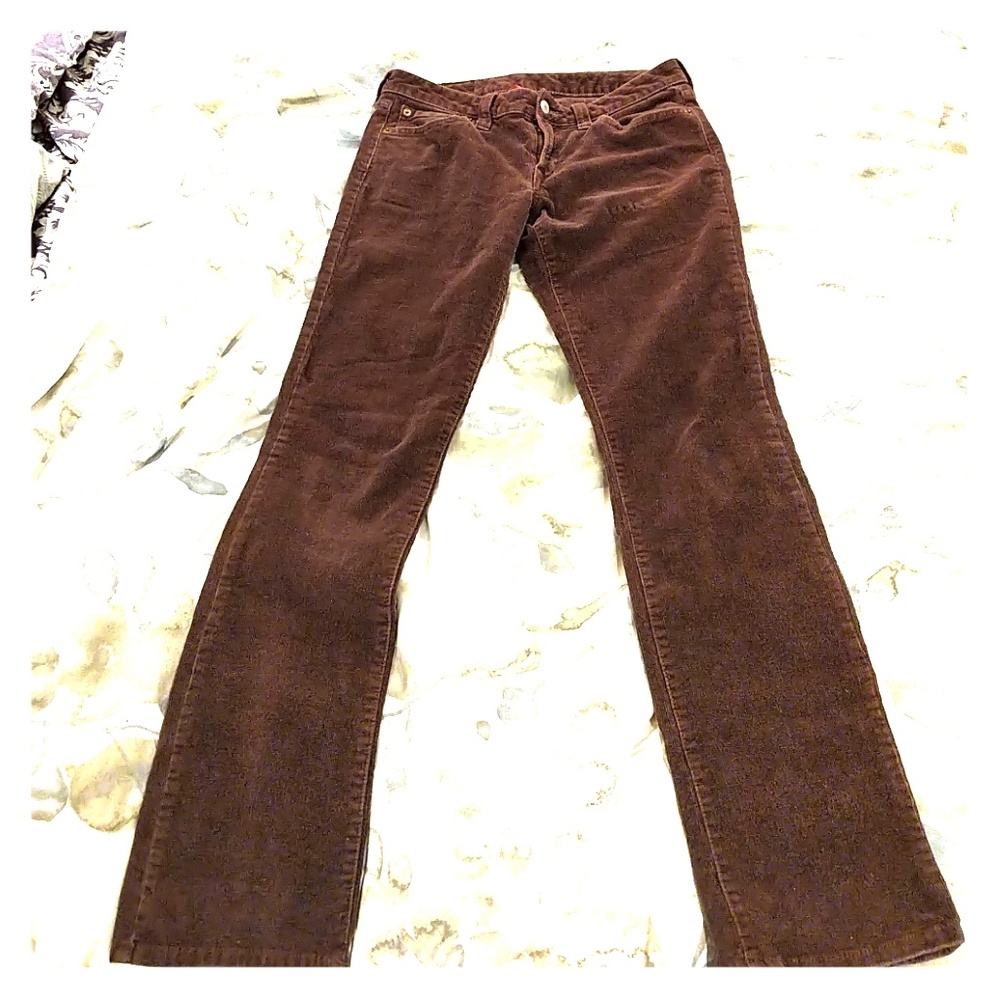 Lucky Brand Chocolate Brown Corduroy Pants 4/27