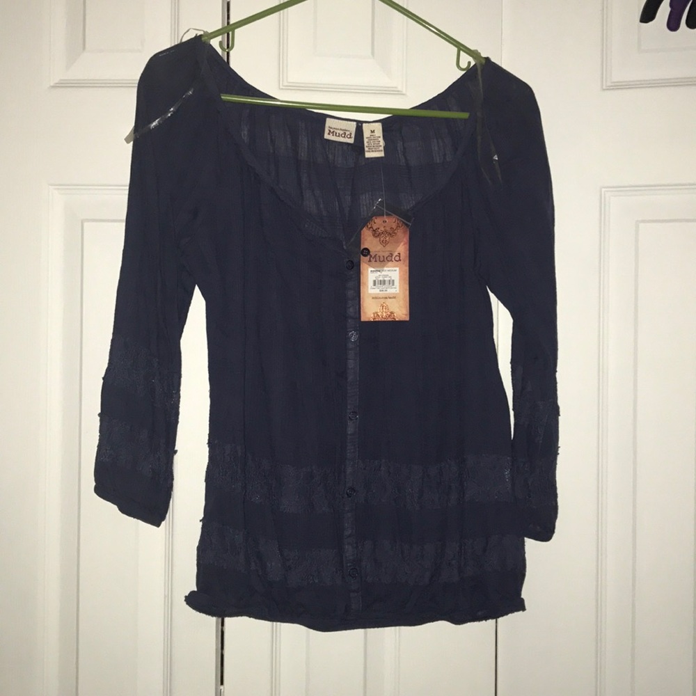 Lace detail blouse