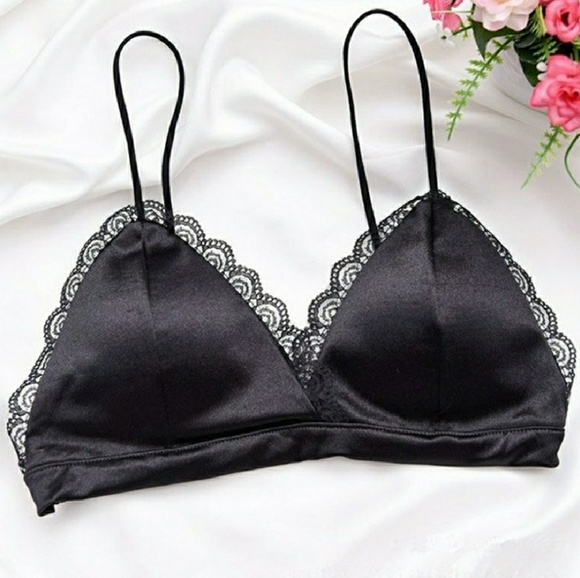 Other - đź–¤ Black Satin Bralette Other - đź–¤ Black Satin Bralette