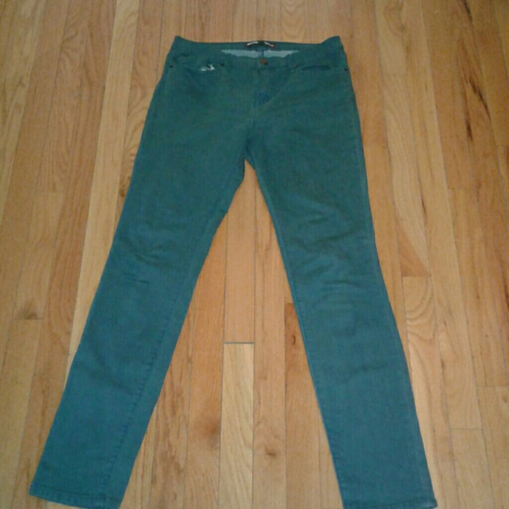Teal Skinny Jeans - Picture 1 of 3