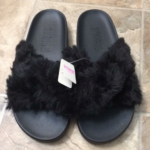 PINK Victoria's Secret Shoes - Pink slides