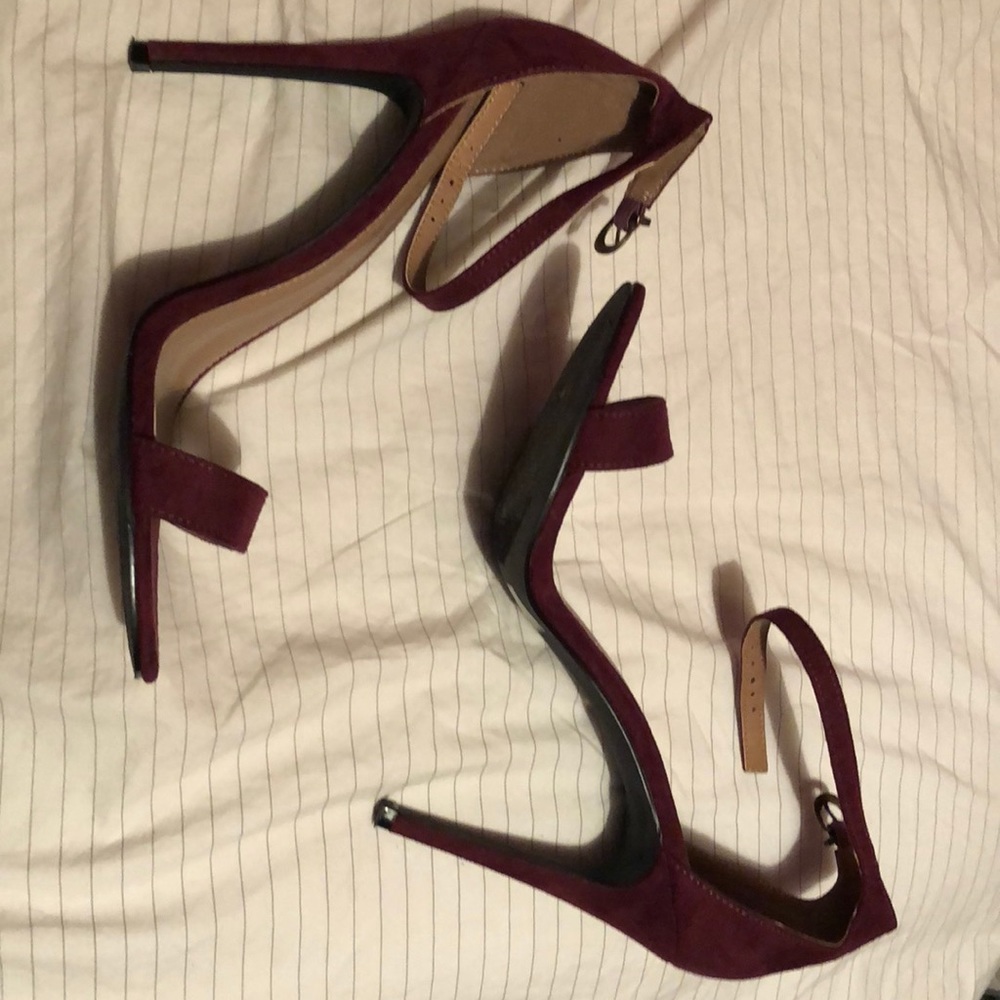 Burgundy heels
