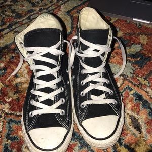 black high top converse
