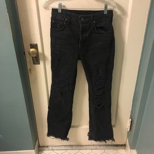 LF Carmar distressed flared jeans sz 25