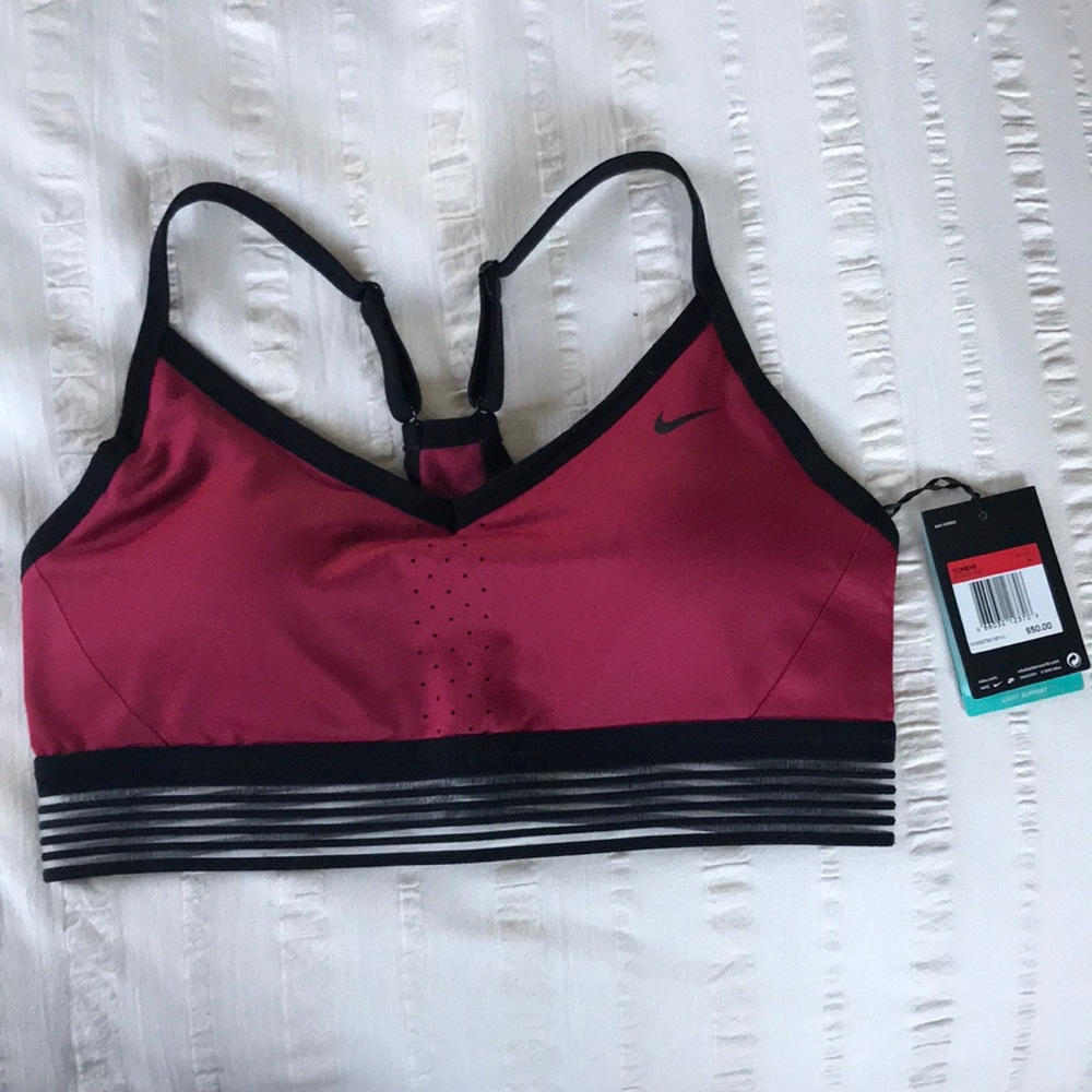 Brand new Nike sports bra Burgundy color