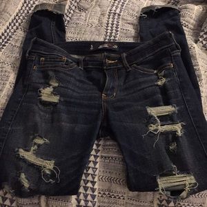 Hollister destroyed super skinny jeans