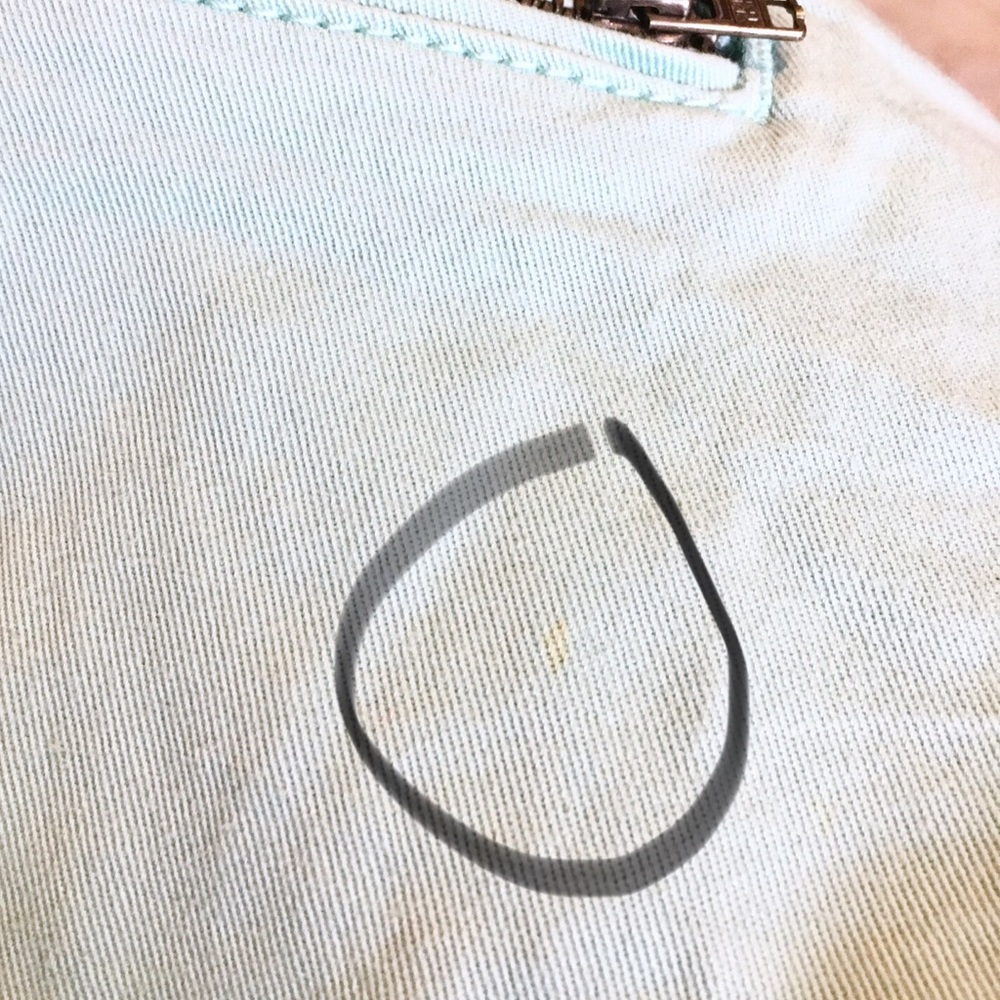 Mint Green jeans trapunto & articulated stitching - Picture 7 of 8