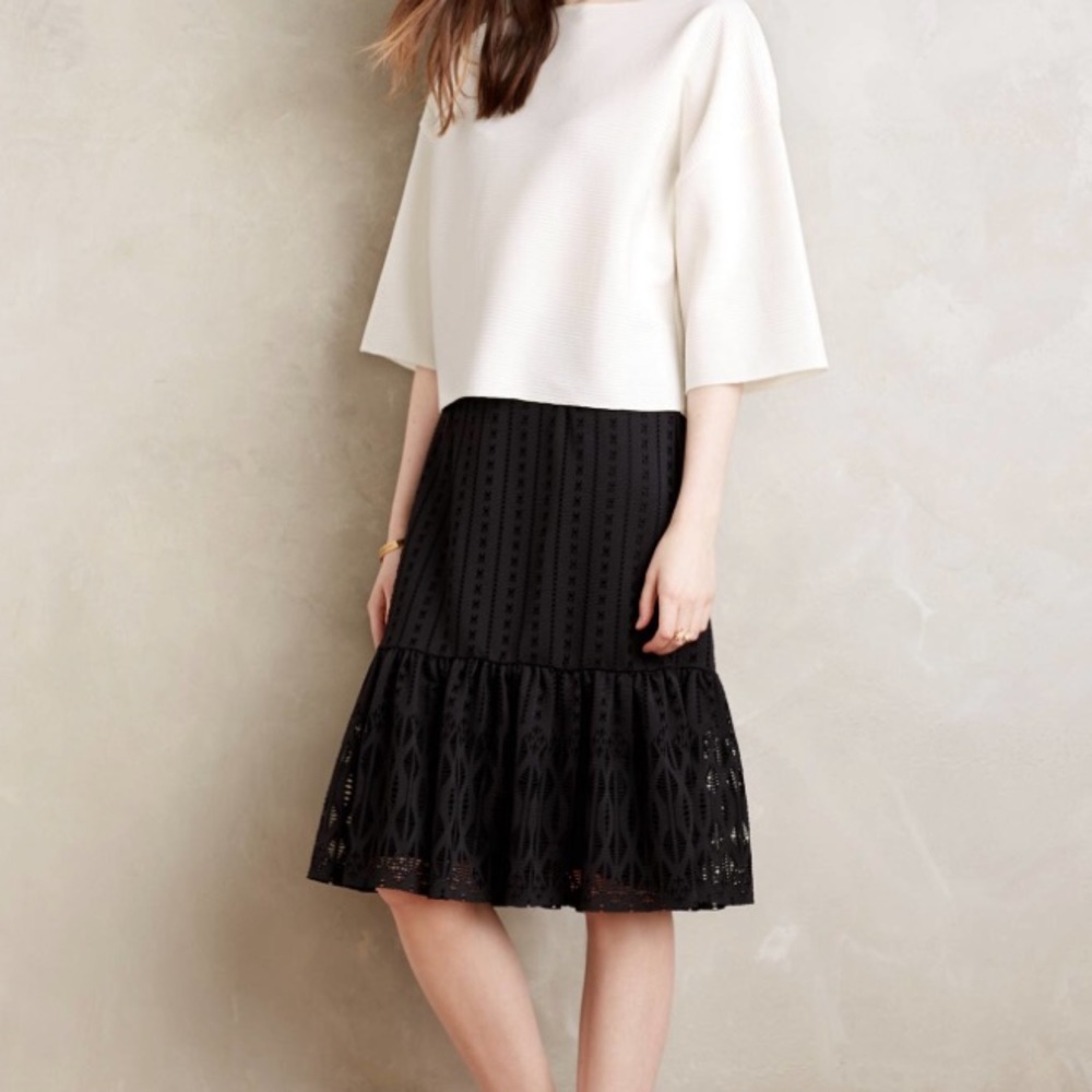Anthropologie moulinette soeurs black skirt.