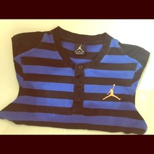 Blue and black Jordan polo shirt.. nice gift