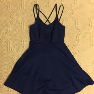 Adorable blue mini dress. Only worn once!!
