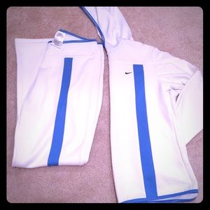NIKE jumpsuit!! White and light blue
