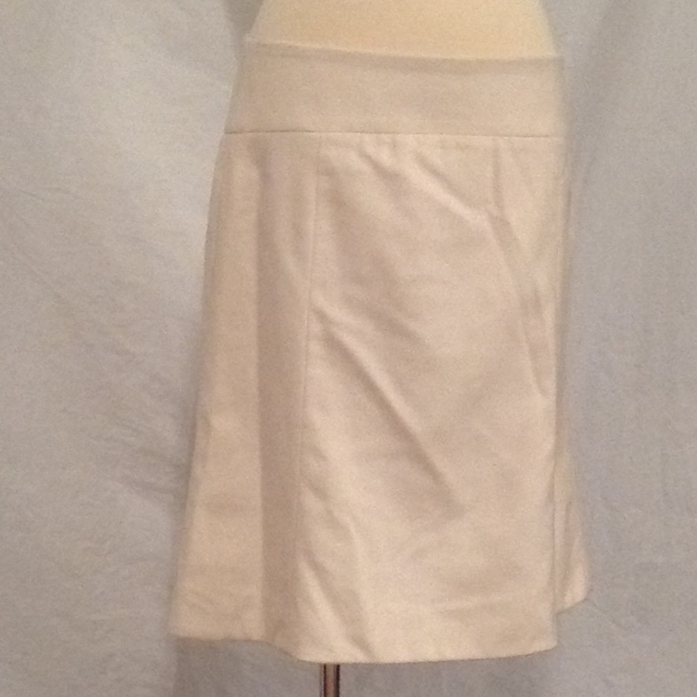 Cream Wool Skirt