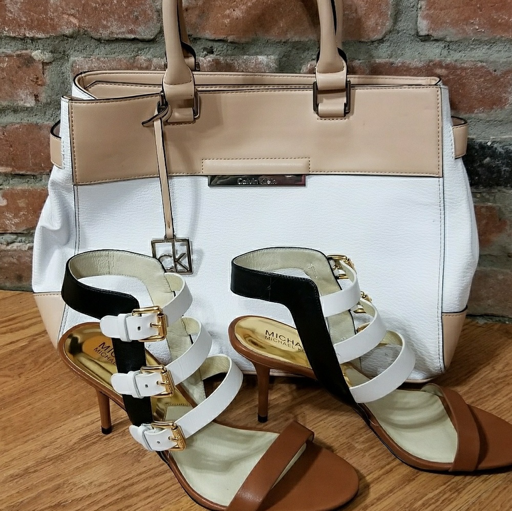 Michael Kors beverly sandal heels Calvin Klein bag
