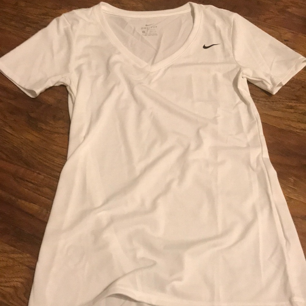 Nike white dri fit shirt