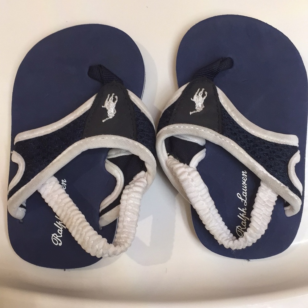 Classic baby flip flops by ralf Lauren