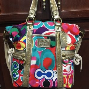 Coach Poppy Glam Art Crossbody Bag Spotlight Tote