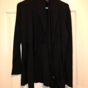 White House Black Market ruffle cardigan