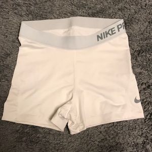 White Nike Pros