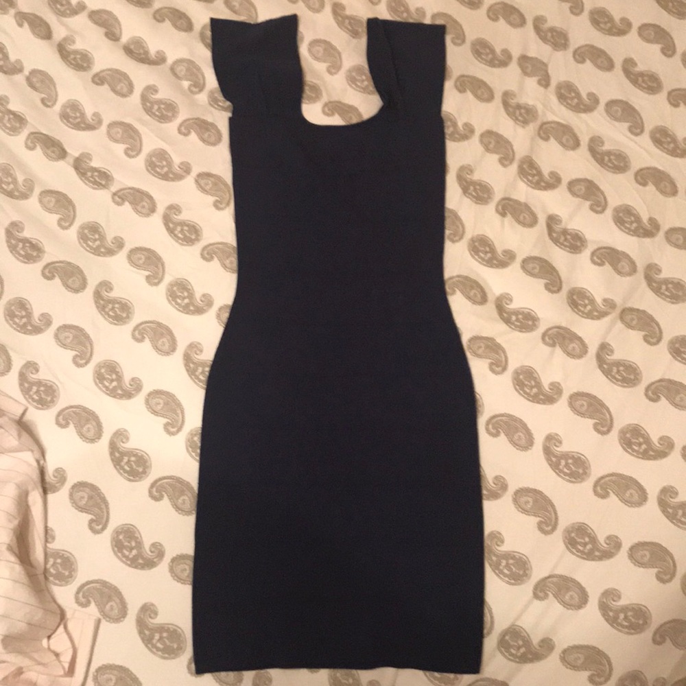 Max Studio navy dress - Picture 3 of 5