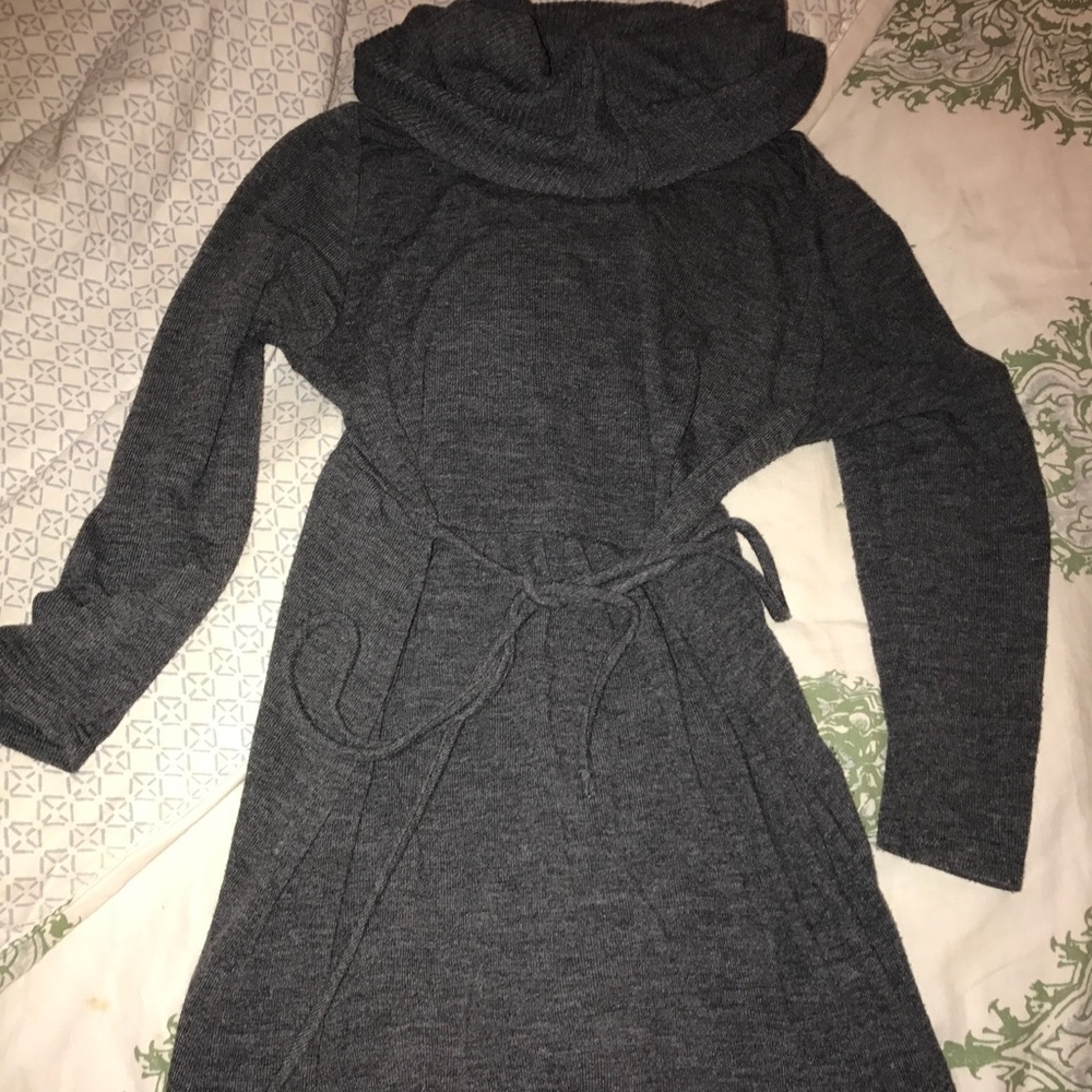 Women's cowl neck (loose turtle neck) dress