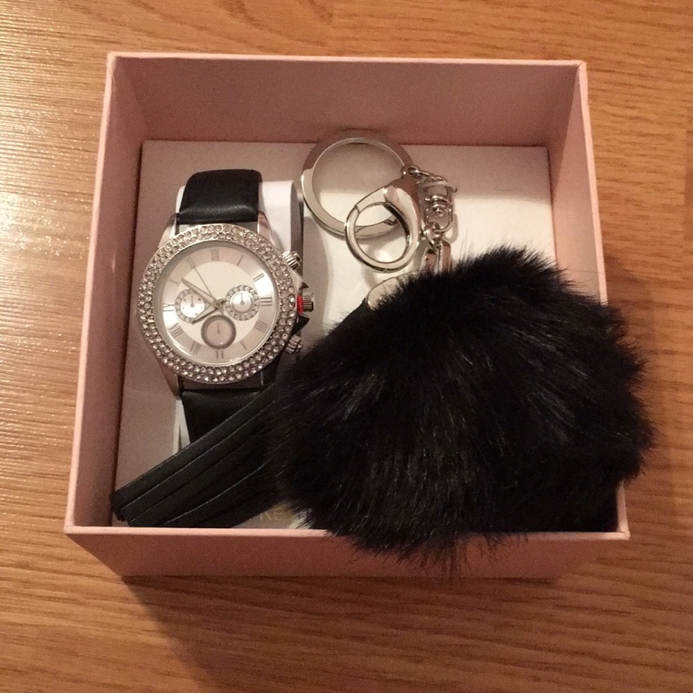 Watch and keychain set